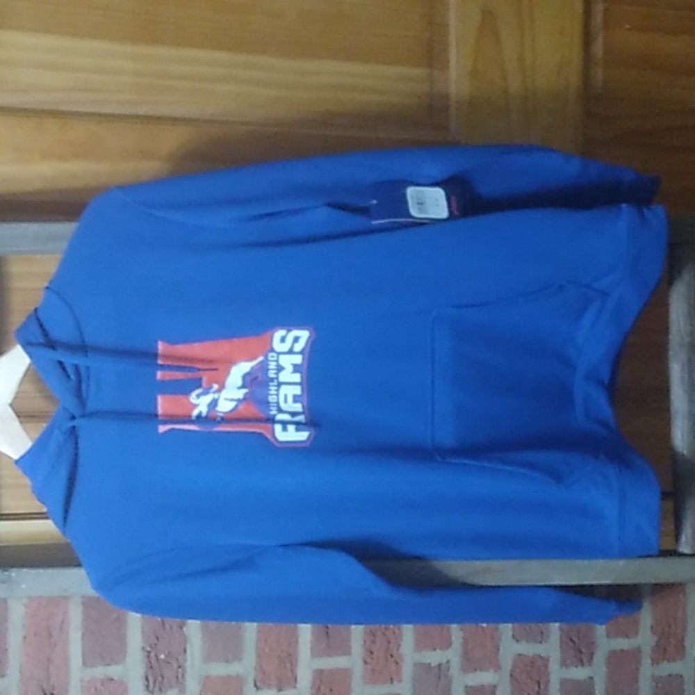 Men's Asics Highland Rams Hooded Sweatshirt NWT
